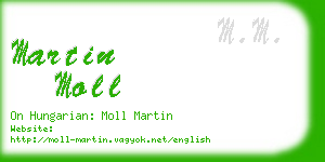 martin moll business card